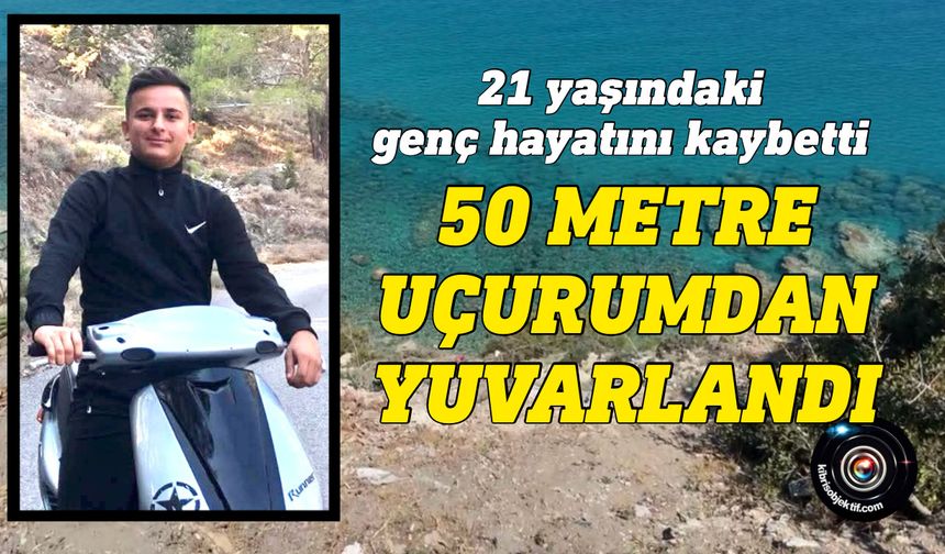 Kayalar Aşıklar Tepesi’de bir araç uçuruma yuvarlandı
