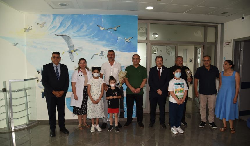Çocuk Onkoloji Bölümü'nde çocuklar bugün karnelerini aldı