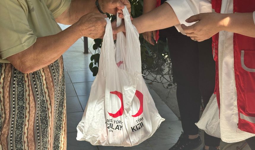 Kıbrıs Türk Kızılay ve Türk Kızılay iş birliğiyle kurban eti dağıtıldı