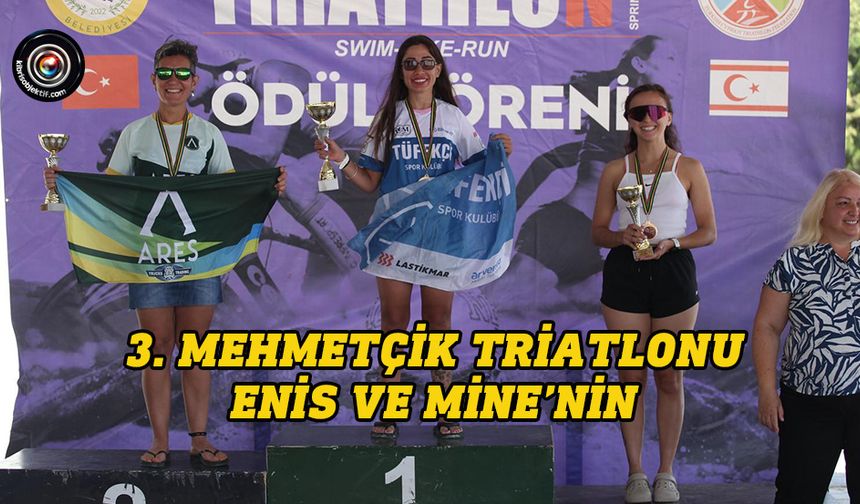 Mehmetçik’te bu yıl üçüncü kez  triatlon yarışı gerçekleşti