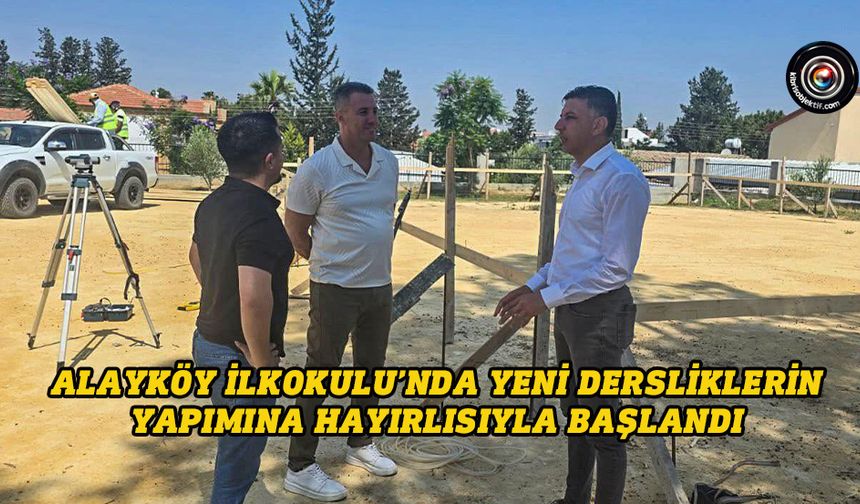 Amcaoğlu'ndan dört yeni dersliğin inşa sürecine başlandığı müjdesi