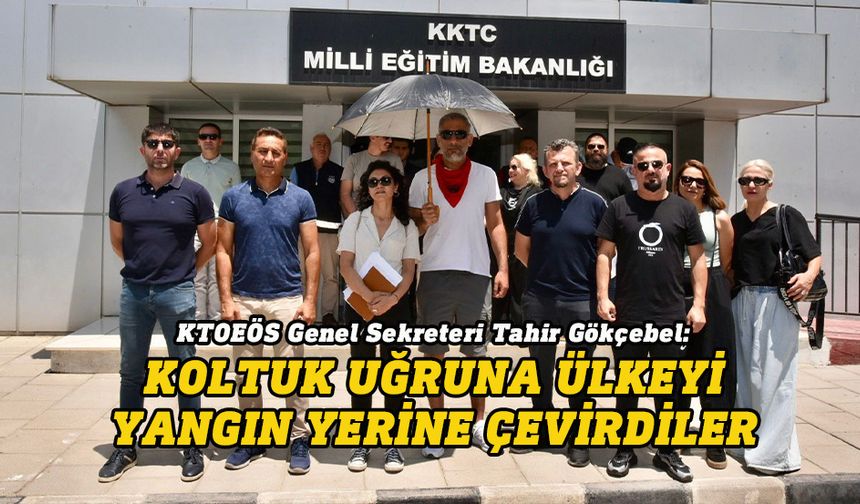 KTOEÖS Milli Eğitim Bakanlığı önünde eylem yaptı