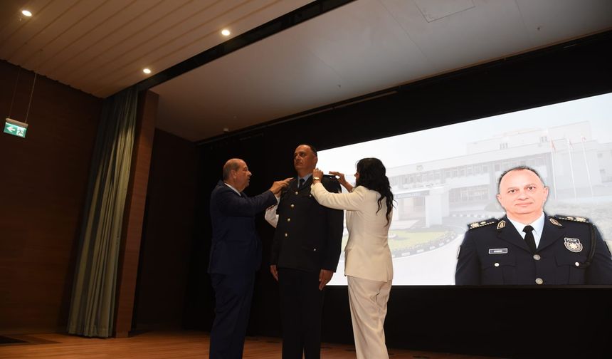 Polis Genel Müdürü Ali Adalıer için rütbe takma töreni düzenlendi