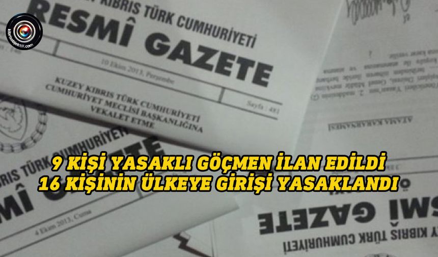 Bakanlar Kurulu’ndan suç örgütleriyle bağlantılı kişilere giriş yasağı