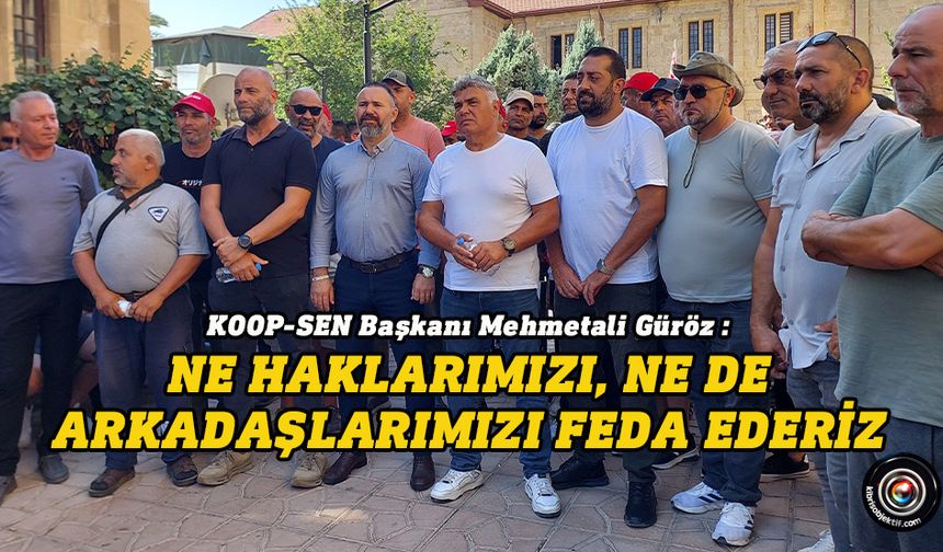 KOOP-SEN eylemi Başbakan Yardımcılığı önünde devam etti…
