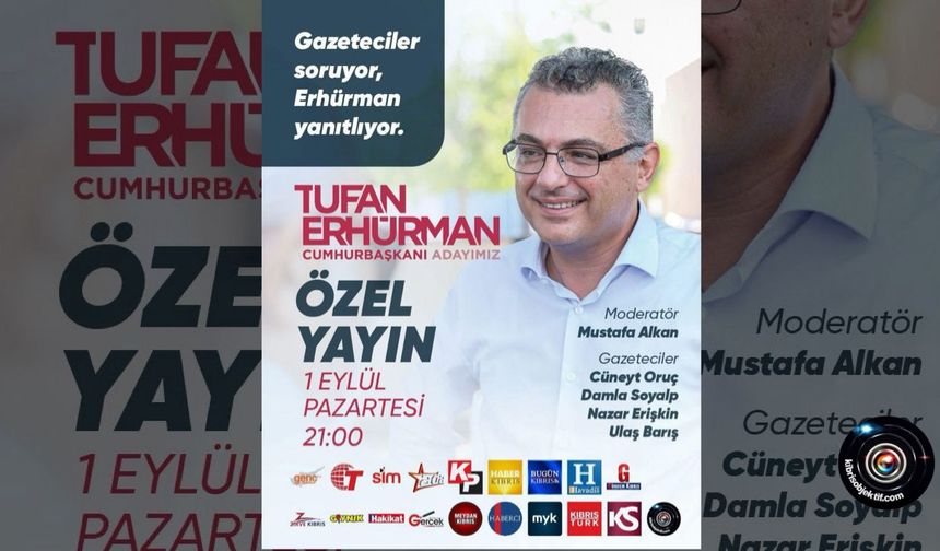 Gazeteciler soracak Tufan Erhürman cevaplayacak