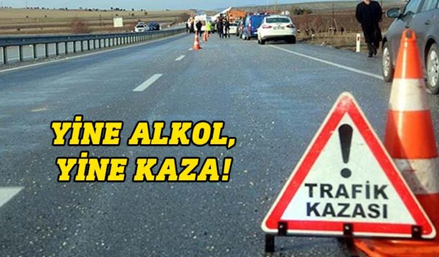 Girne’de alkollü sürücü kazaya sebebiyet verdi