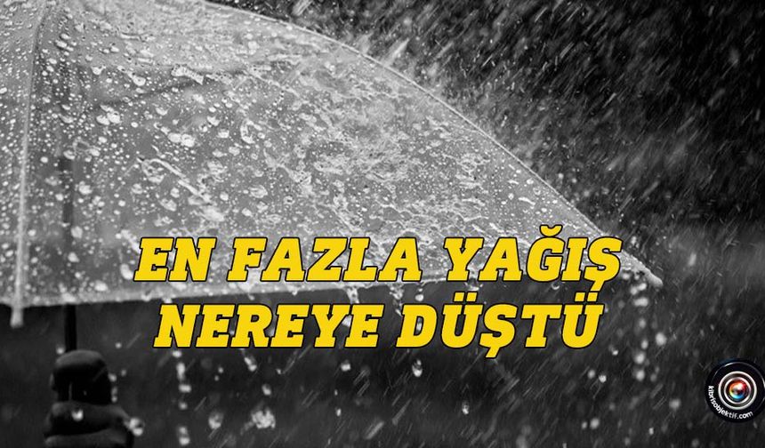 Yağış miktarları açıklandı… En fazla yağış Boğaz’da