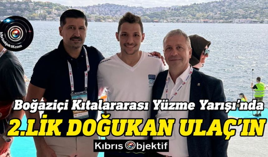 Doğukan Ulaç Boğaziçi Kıtalararası Yüzme Maratonu’nda ikinci