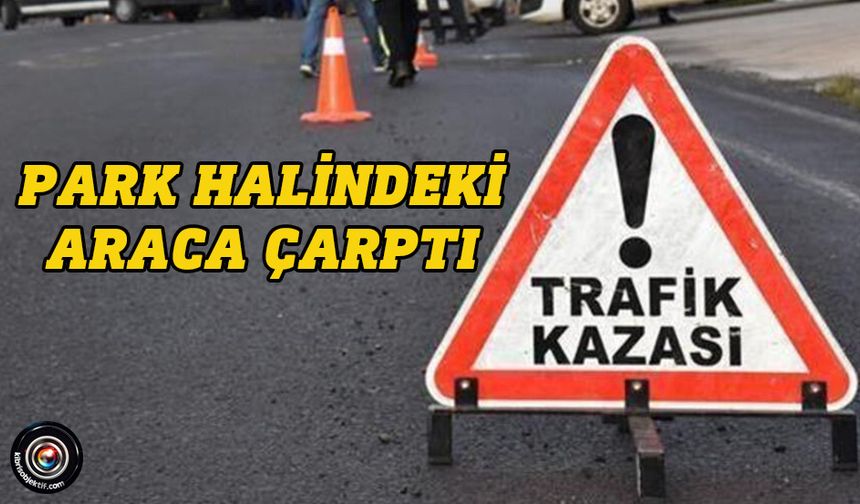 Alkollü sürücü kaza yaptı